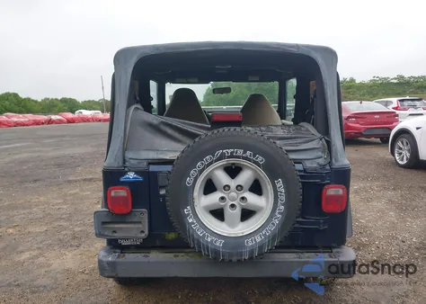 2000 Jeep Wrangler Se from USA, damaged, VIN 1J4FA29P6YP777153